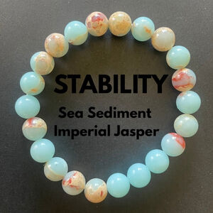 Stability Bracelet ~ Sea Sediment Imperial Jasper